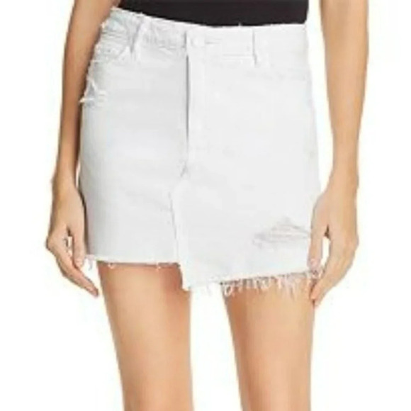PAIGE Dresses & Skirts - PAIGE Afia Denim Mini Skirt in Crisp White 31 NWT